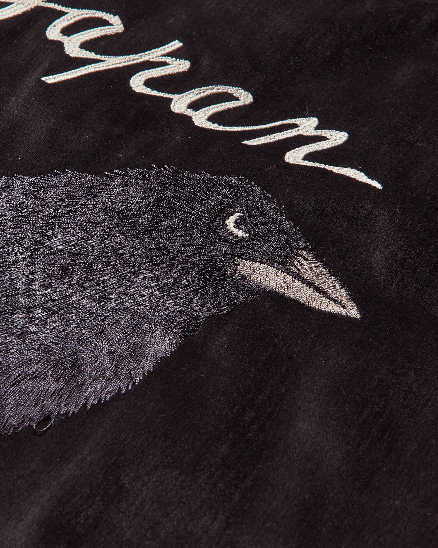 KAPITAL Velveteen Souvenir Jkt Raven & Skull Black Coats and Jackets Bomber Jackets K2503LJ031 BLACK