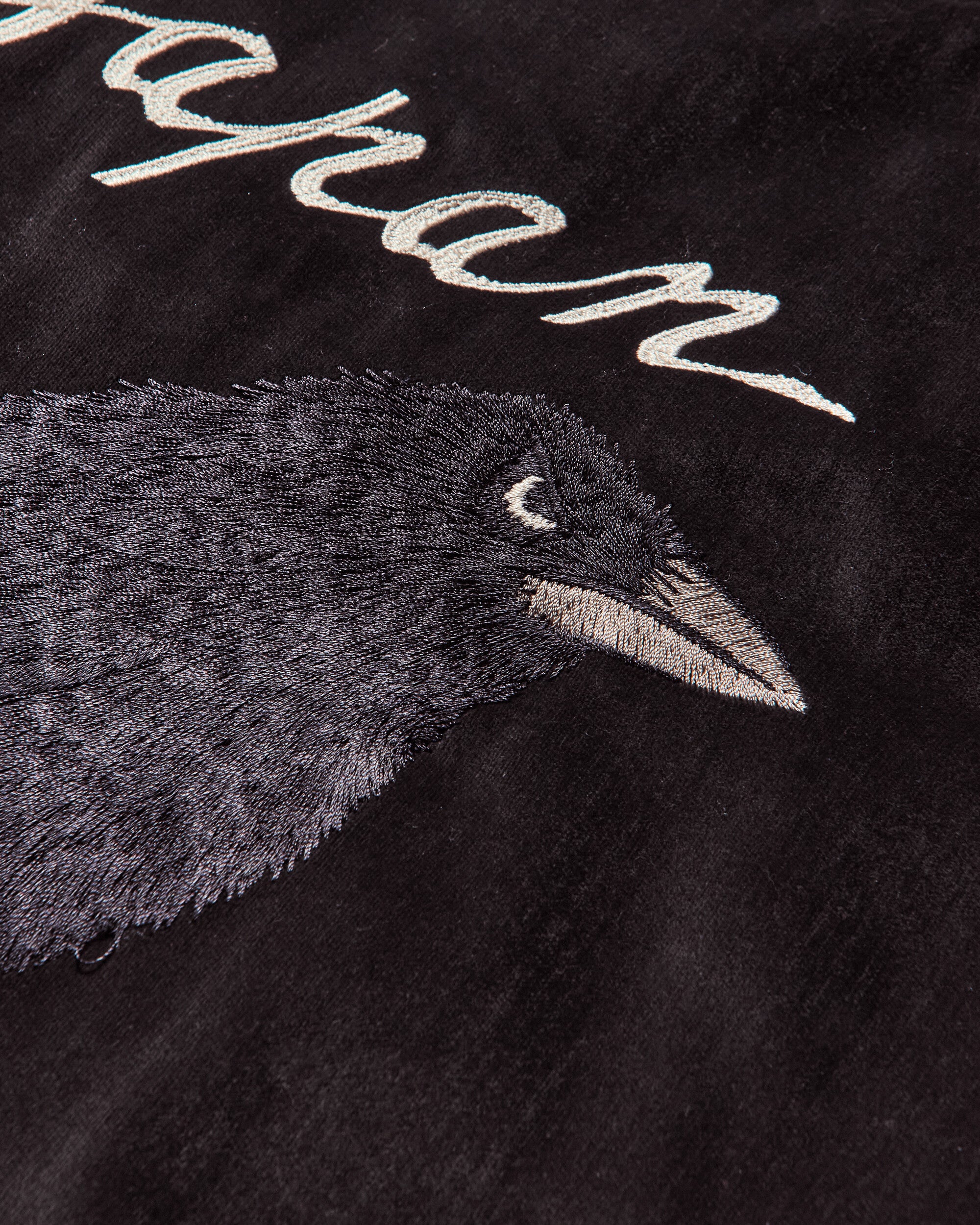 KAPITAL Velveteen Souvenir Jkt Raven & Skull Black Coats and Jackets Bomber Jackets K2503LJ031 BLACK