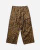 KAPITAL Cotton Herringbone Leopard Jumbo Cargo Pants Brown Pants Cargo K2409LP008 BROWN