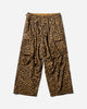 KAPITAL Cotton Herringbone Leopard Jumbo Cargo Pants Brown Pants Cargo K2409LP008 BROWN