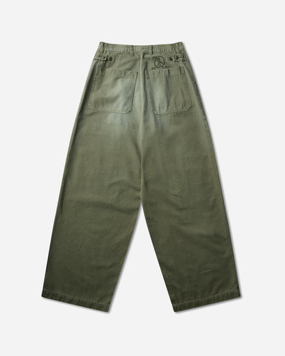 KAPITAL Herringbone Fatigue Baggy Pants (Rushfiled Remake) Khaki Pants Casual K2503LP096 KHAKI