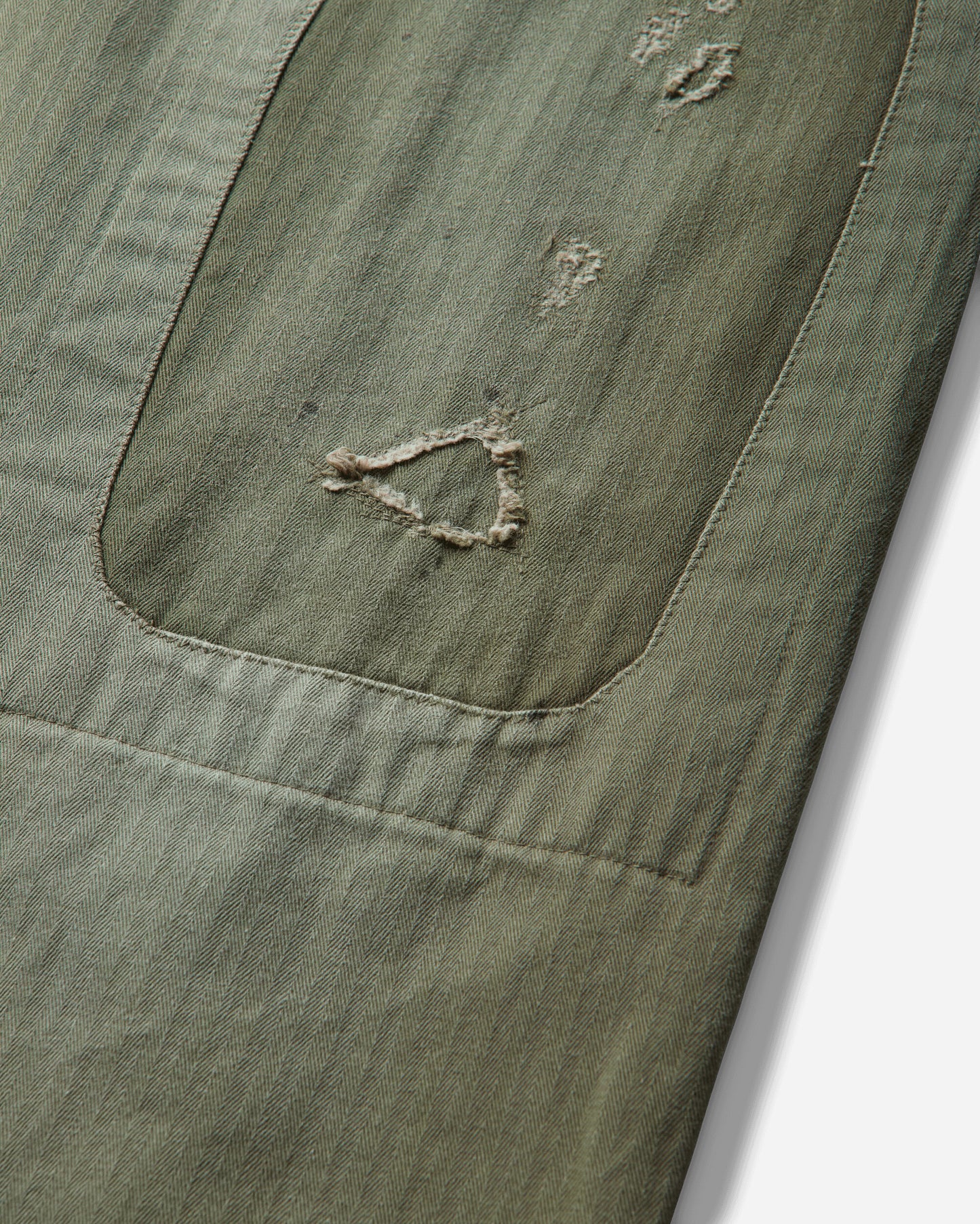 KAPITAL Herringbone Fatigue Baggy Pants (Rushfiled Remake) Khaki Pants Casual K2503LP096 KHAKI