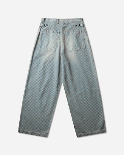 KAPITAL Liberty Hickoree Fatigue Baggy Pants (Rushfiled Remake) Hickory Stripes Pants Casual K2503LP036 HICKOREE