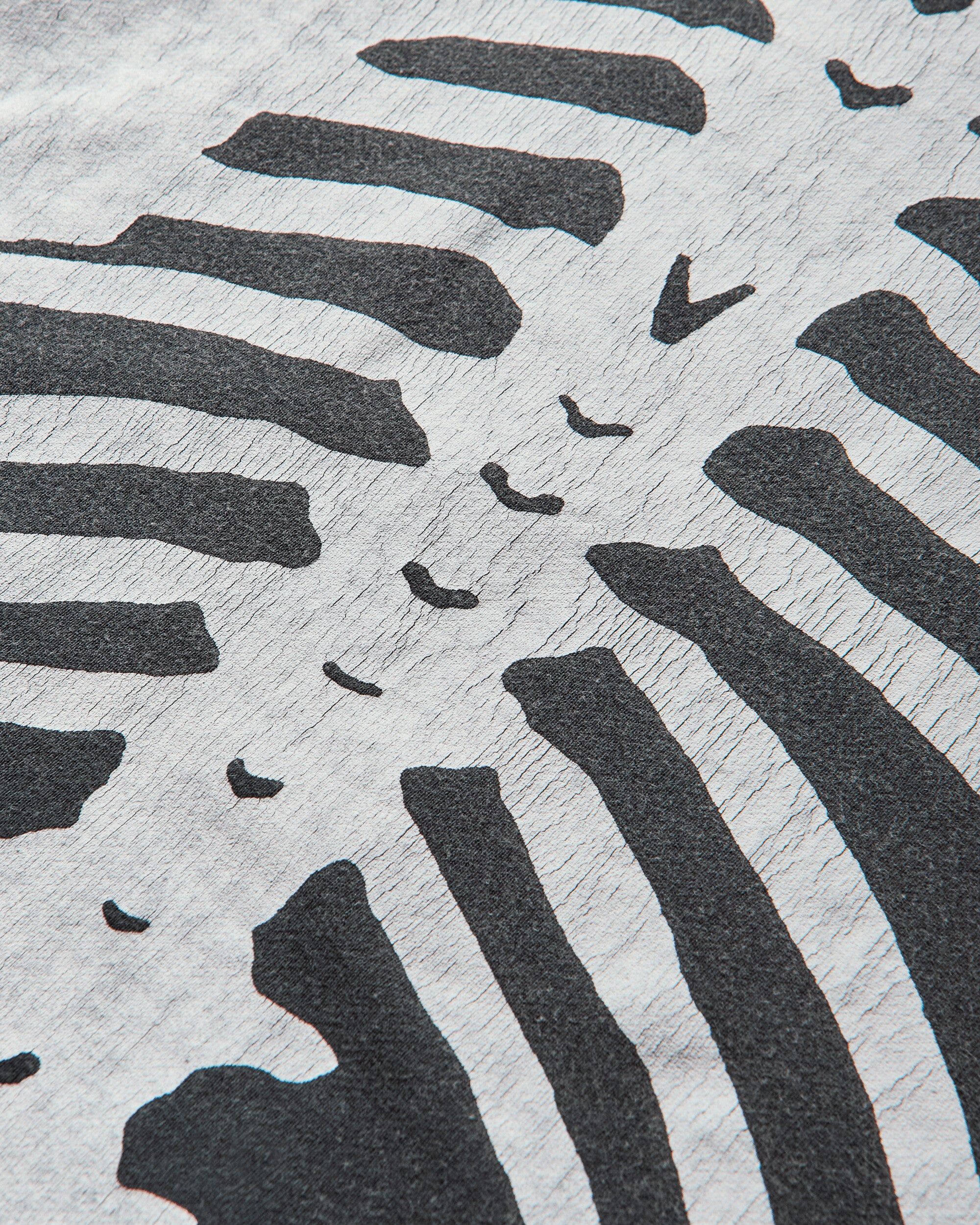 KAPITAL Sweat Knit 2Tones Reage Big Sweatshirt Bone Ecru/Black Sweatshirts Crewneck EK-1139LCA ECRXBLACK