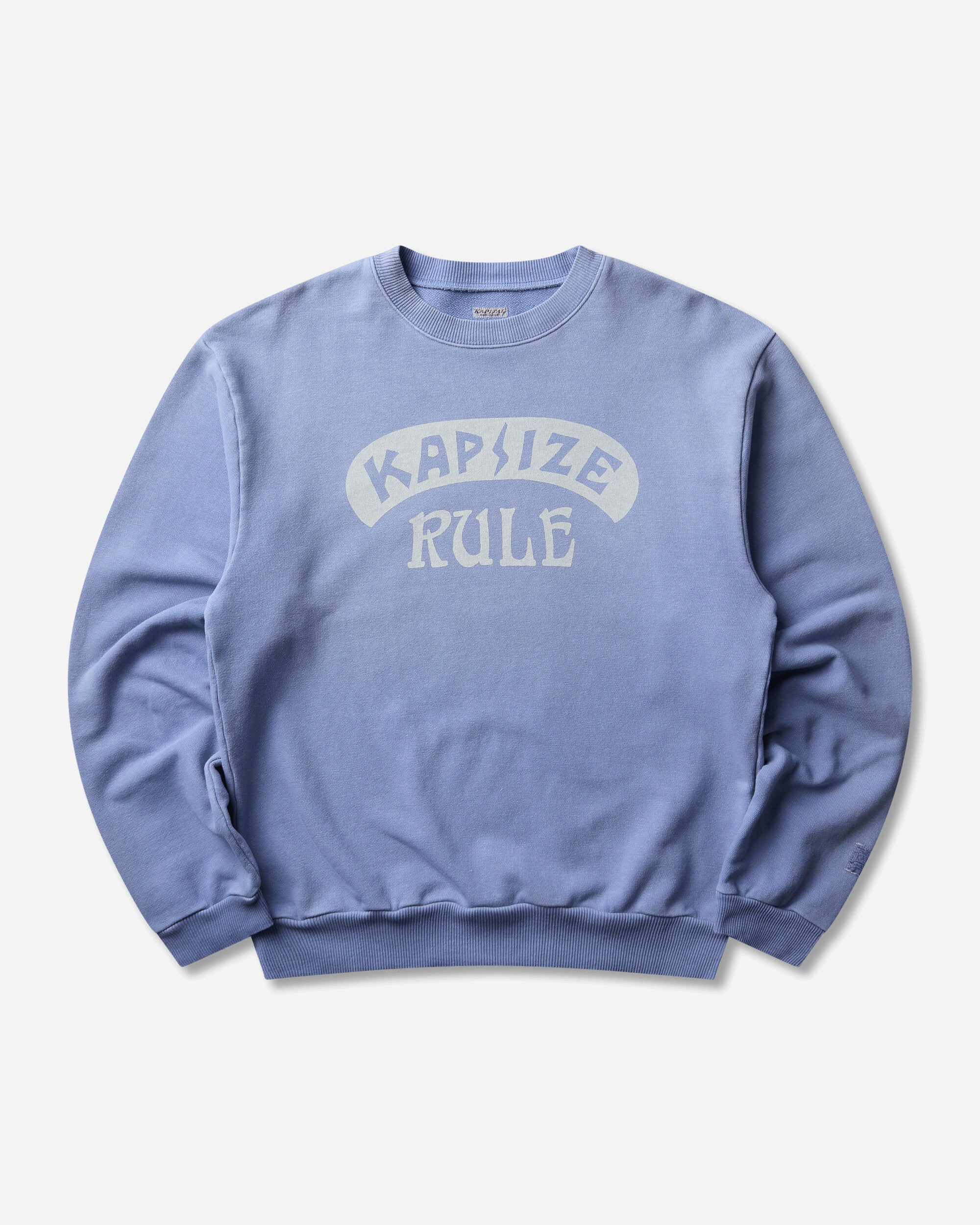 KAPITAL Swt Knit Crew Swt(Kapsize Rule) Light Blue Sweatshirts Crewneck K2511LC160 POWDERBLUE