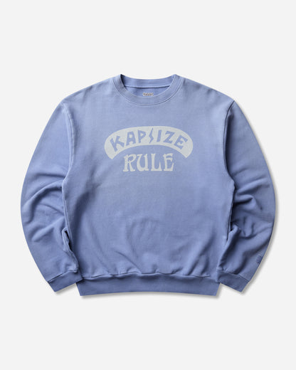 KAPITAL Swt Knit Crew Swt(Kapsize Rule) Light Blue Sweatshirts Crewneck K2511LC160 POWDERBLUE