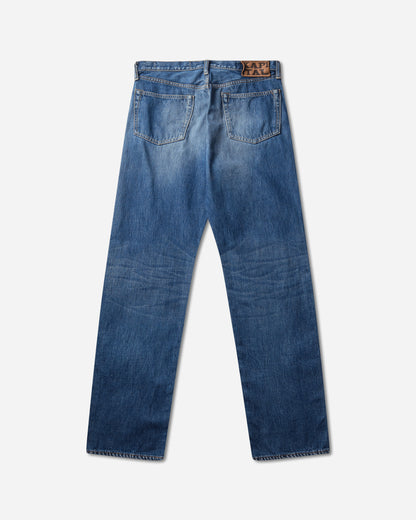 KAPITAL 13.5Oz Zimbabwe Denim 5P Monkey Th (Pro) Washed Indigo Pants Denim K2502LP008 PRO