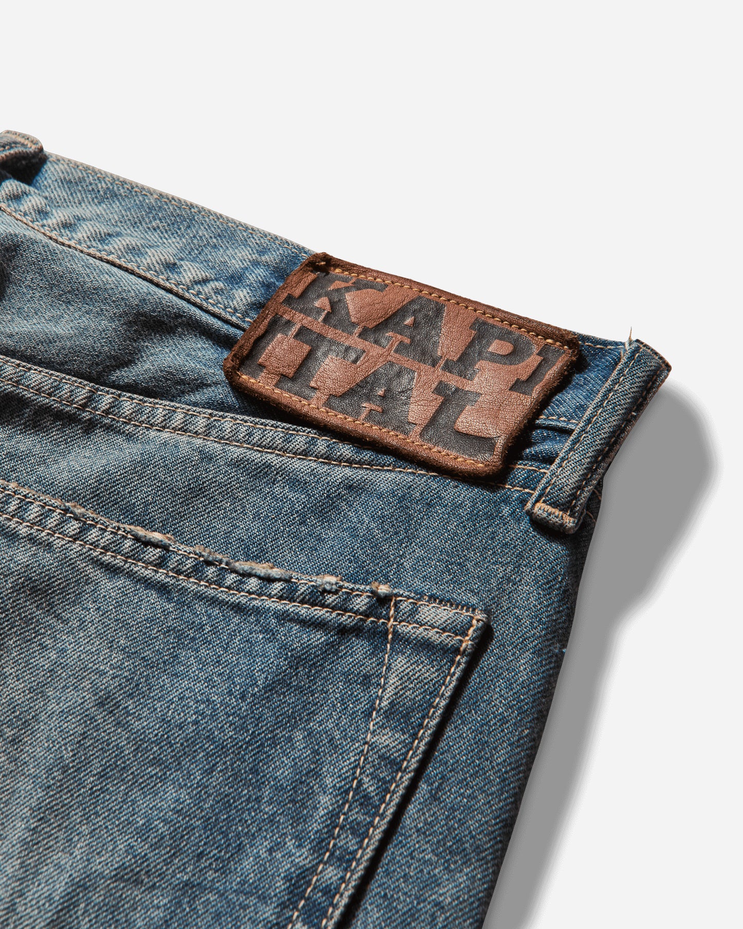 KAPITAL 14Oz Denim 5P Monkey Cisco Speakeasy Dixie Remake Pro Pants Denim K2410LP068 PRO