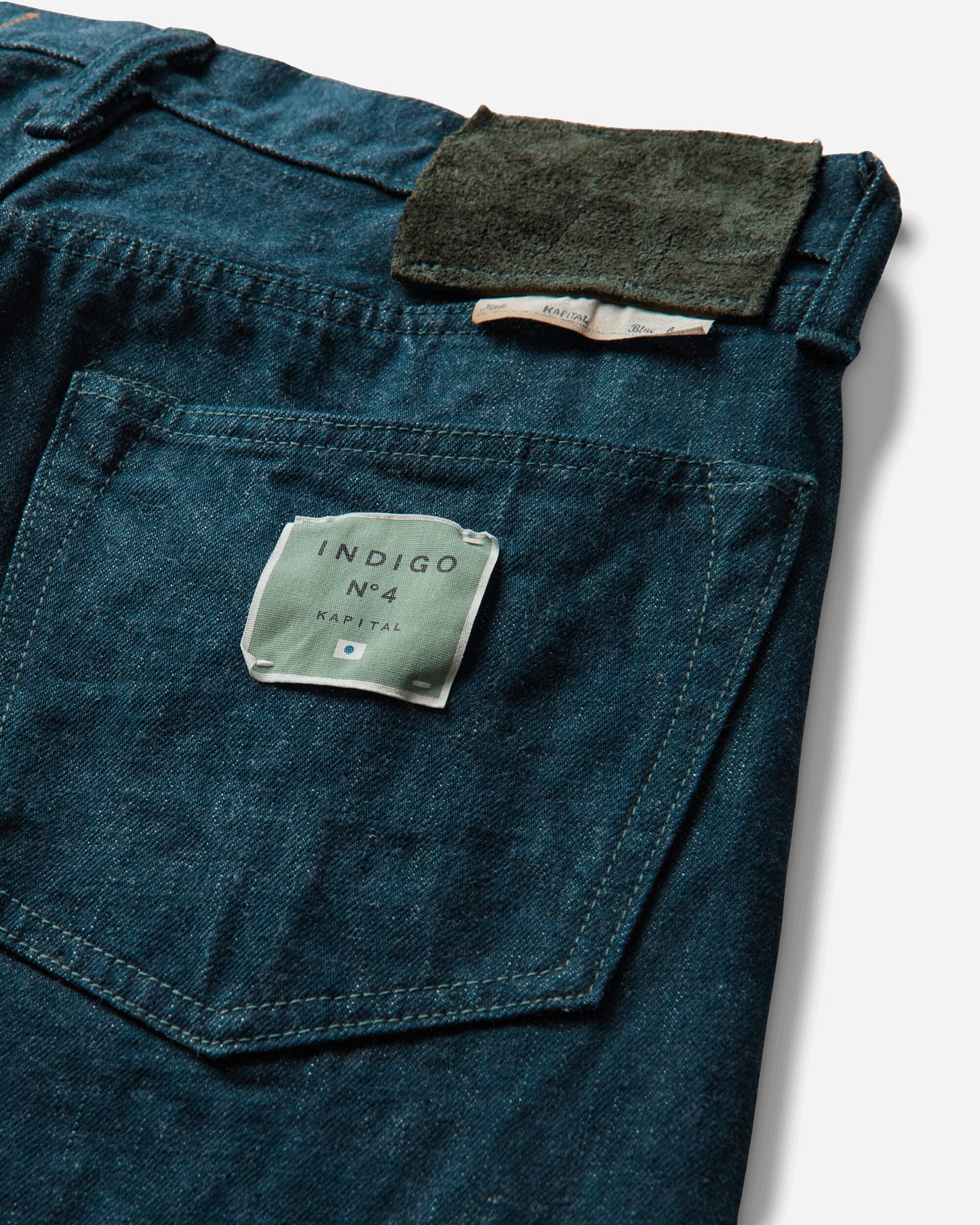KAPITAL No.4 Plant Dye Denim 5P Monkey Th Plant Dye Pants Denim SLP113 N04