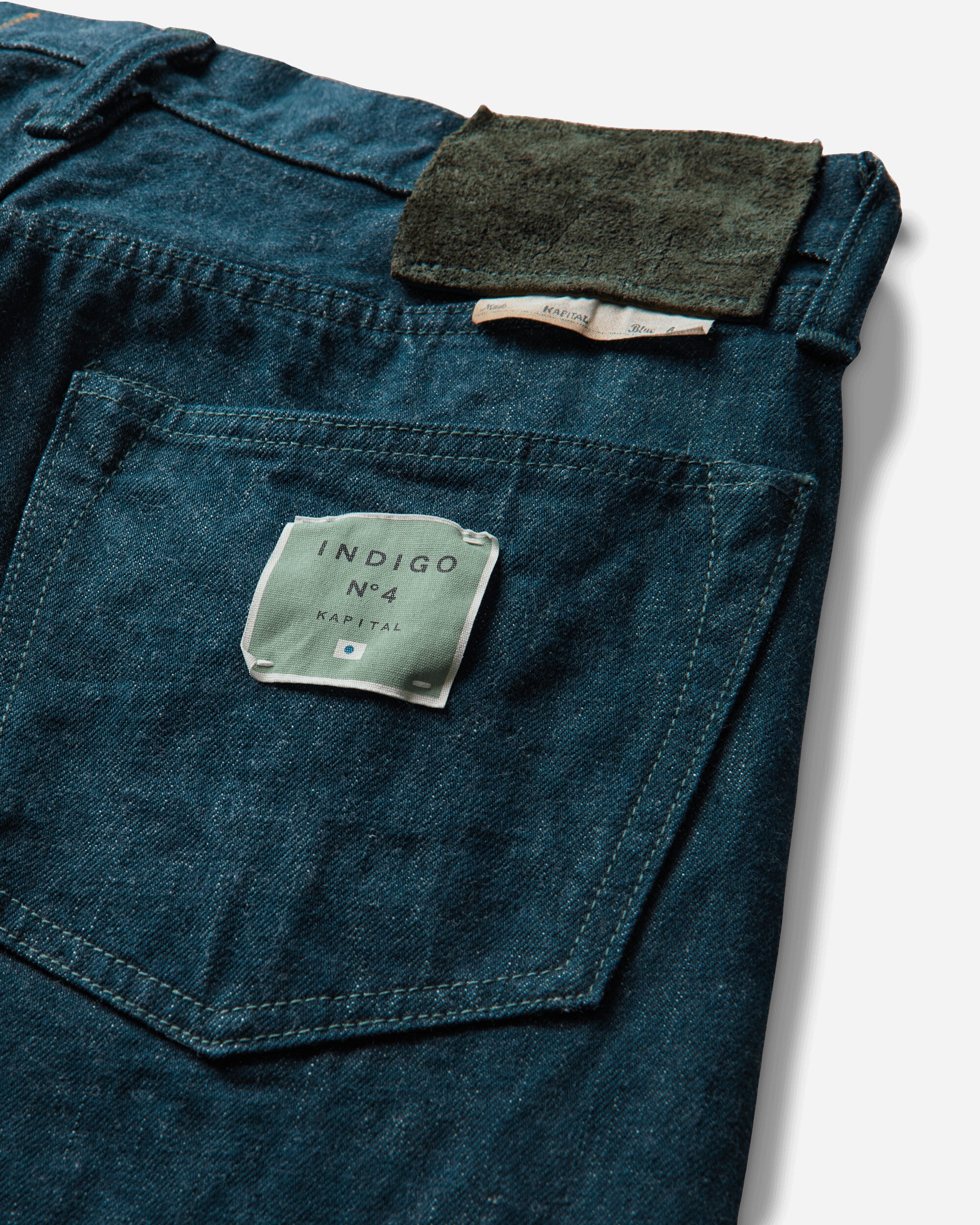 KAPITAL No.4 Plant Dye Denim 5P Monkey Th Plant Dye Pants Denim SLP113 N04