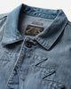 KAPITAL 12Oz Denim Std Thunderbird Jkt (Pro) Washed Indigo Coats and Jackets Denim Jackets K2504LJ176 PRO