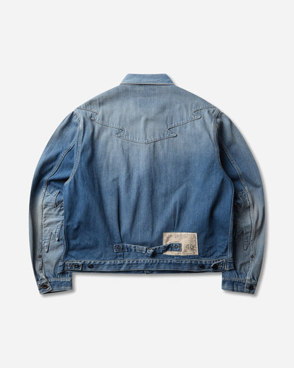 KAPITAL 12Oz Denim Std Thunderbird Jkt (Pro) Washed Indigo Coats and Jackets Denim Jackets K2504LJ176 PRO