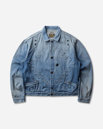 KAPITAL 12Oz Denim Std Thunderbird Jkt (Pro) Washed Indigo Coats and Jackets Denim Jackets K2504LJ176 PRO