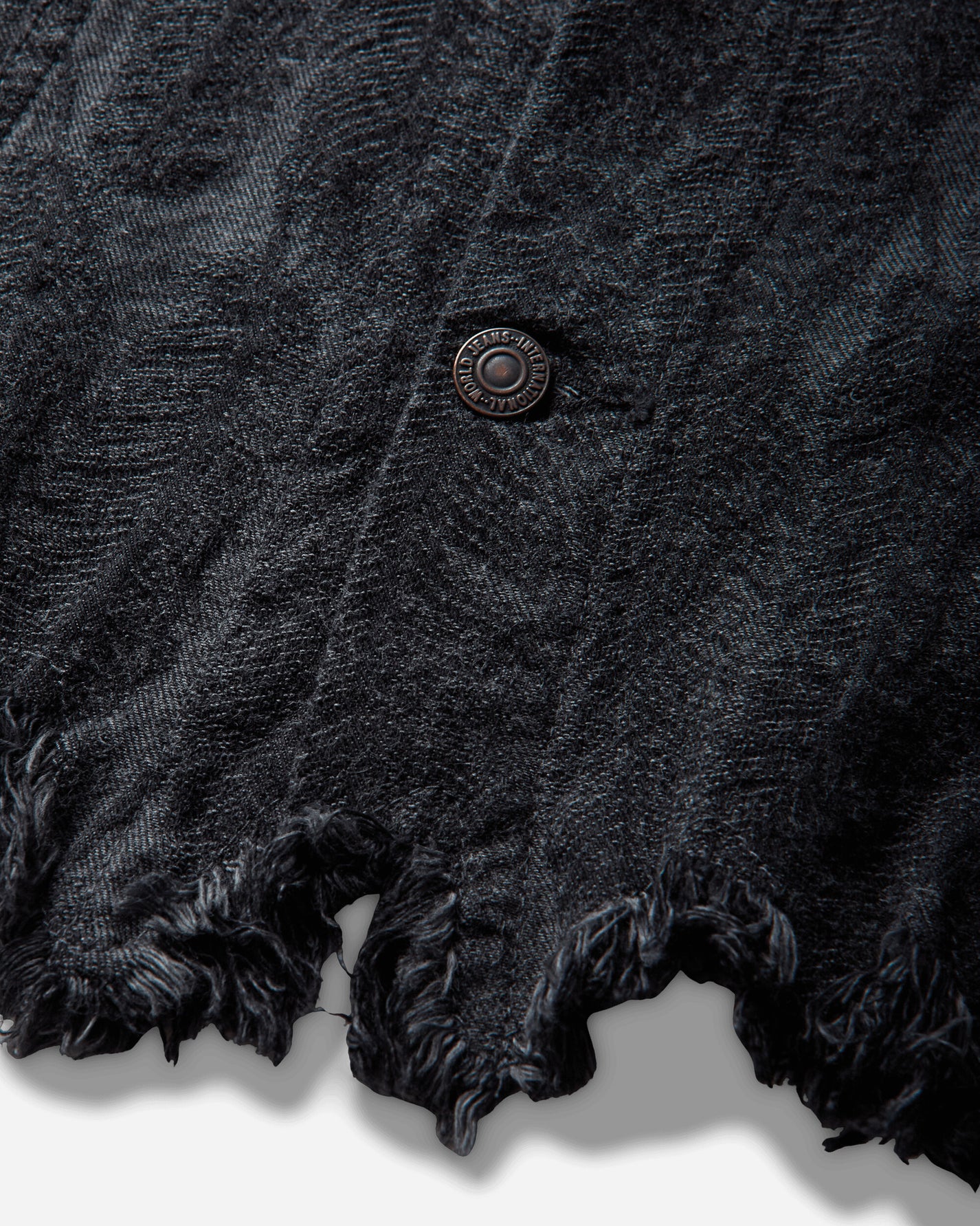 KAPITAL 12Oz Magpie Denim 3Rd Jkt Black - Black Coats and Jackets Denim Jackets K2503LJ024 BLKXBLK