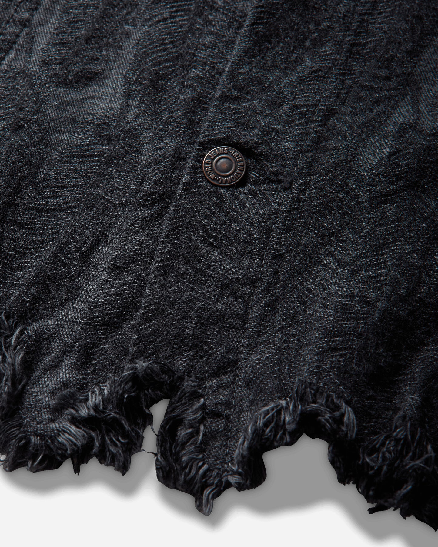 KAPITAL 12Oz Magpie Denim 3Rd Jkt Black - Black Coats and Jackets Denim Jackets K2503LJ024 BLKXBLK
