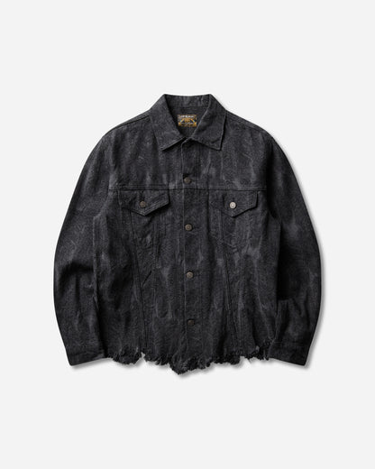 KAPITAL 12Oz Magpie Denim 3Rd Jkt Black - Black Coats and Jackets Denim Jackets K2503LJ024 BLKXBLK