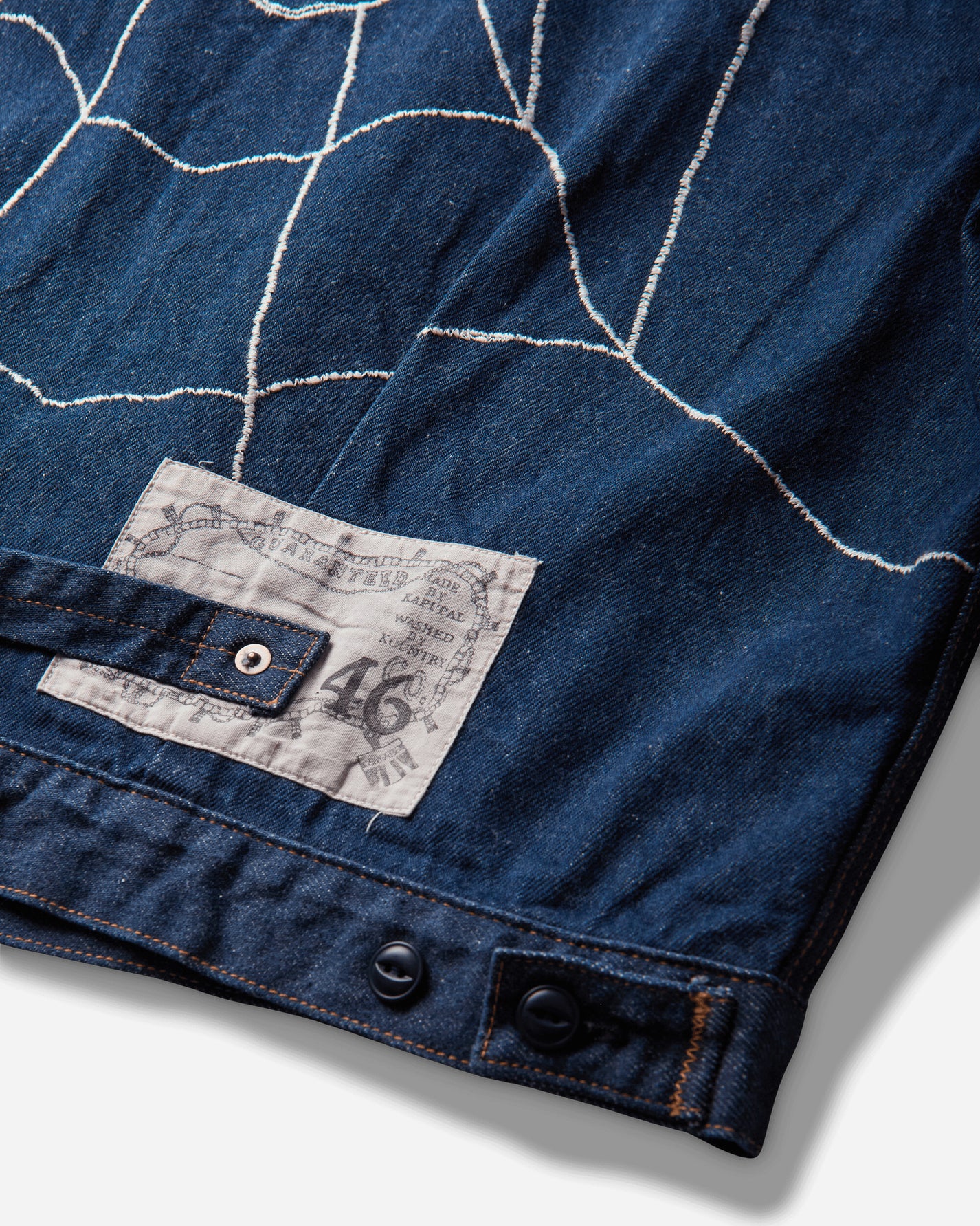 KAPITAL 13Oz Denim Std Thunderbird Blouson (Kountry Dream Catch Remake) Indigo Coats and Jackets Denim Jackets K2504LJ179 IDG