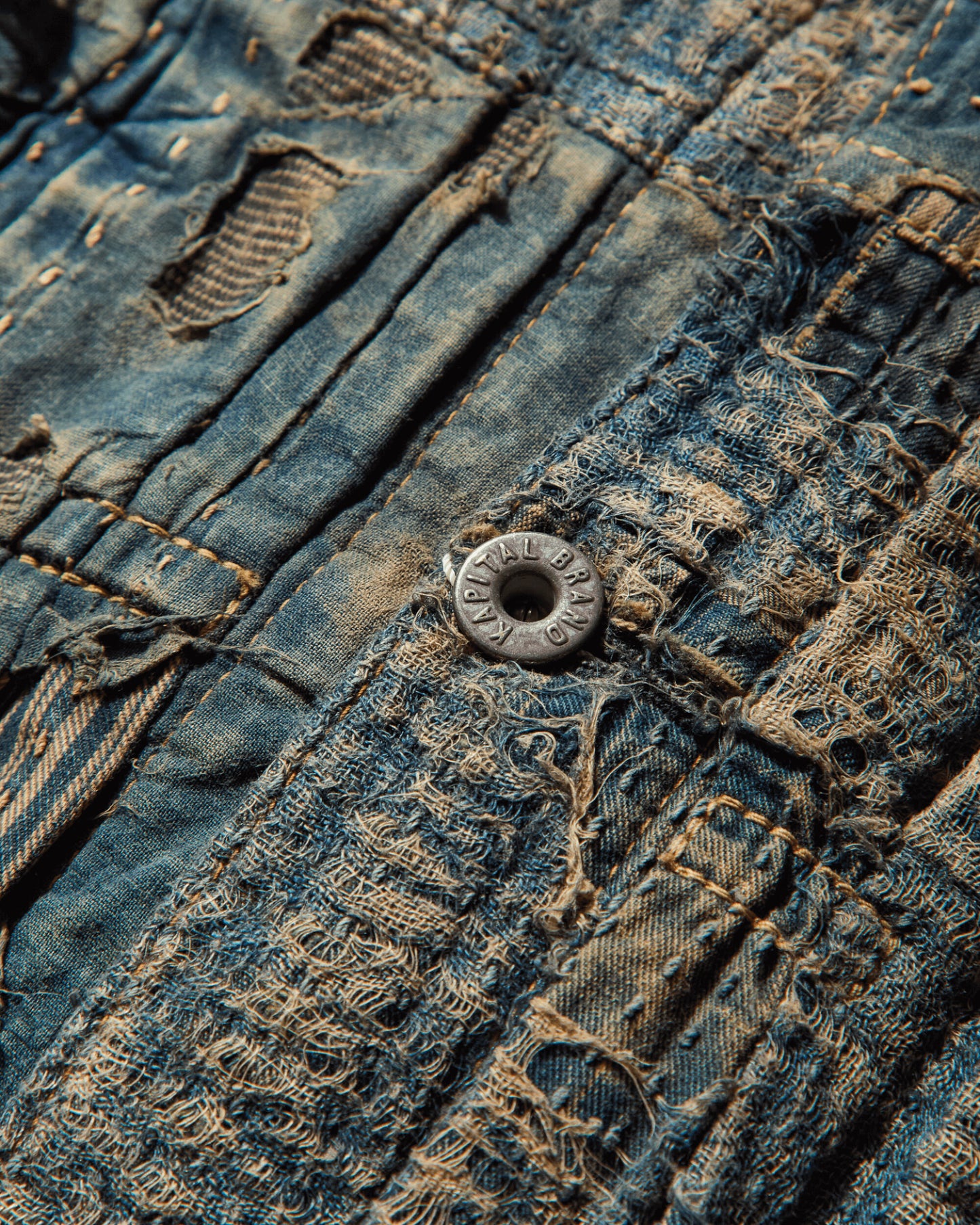 KAPITAL Boro Spring 1St Jkt Idg Coats and Jackets Denim Jackets EK-1549LJA IDG