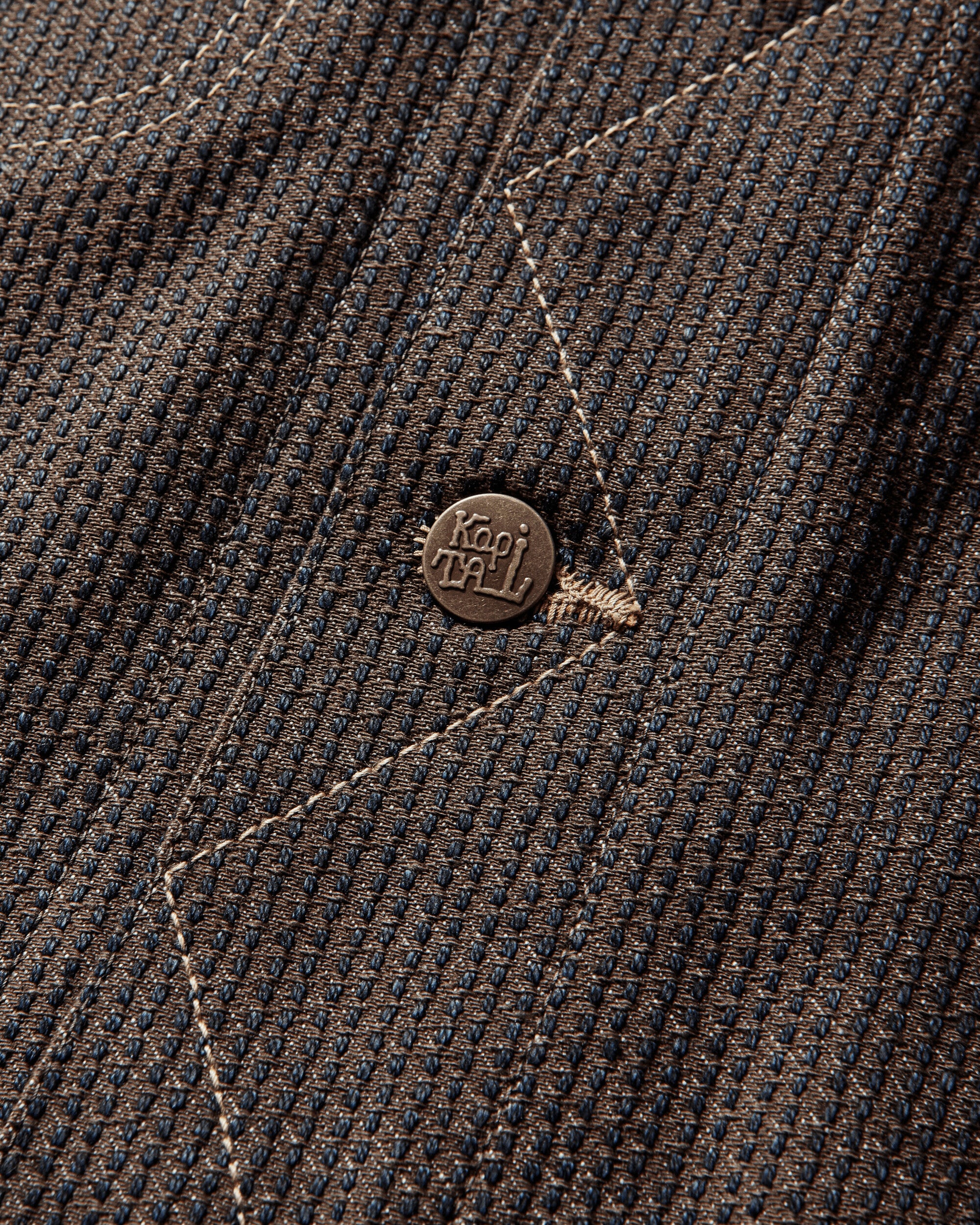 KAPITAL Century Denim Westerner Regular Jacket Kakishibu Dye Coats and Jackets Denim Jackets KAP-74B N5S