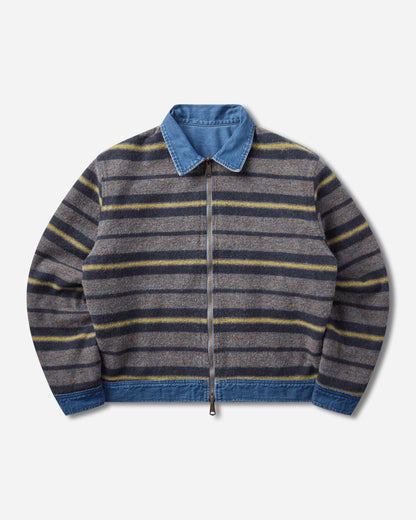 KAPITAL Oz Denim Lining Reversible Zip Up Work Jkt Pro Coats and Jackets Denim Jackets K2512LJ203 PRO