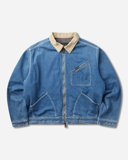 KAPITAL Oz Denim Lining Reversible Zip Up Work Jkt Pro Coats and Jackets Denim Jackets K2512LJ203 PRO