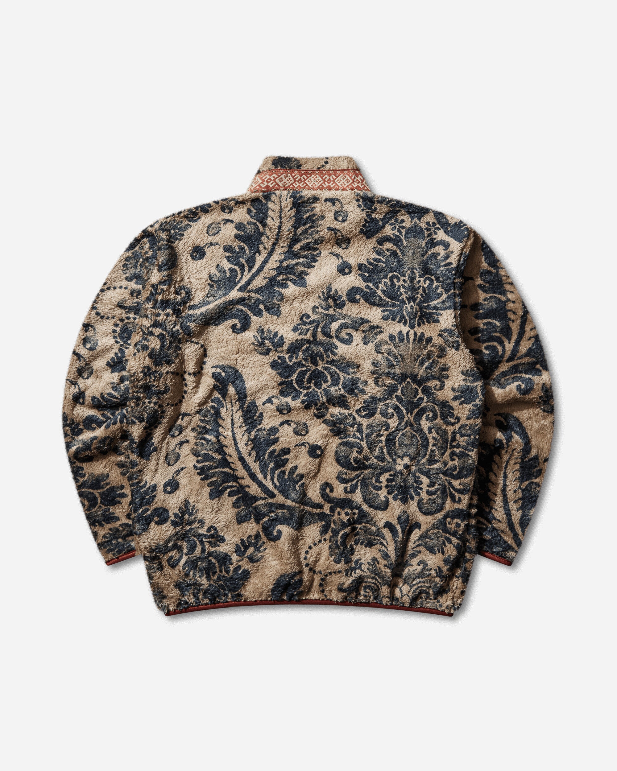 KAPITAL Damask Fleece Zip Blouson Beige Sweatshirts Fleece EK-1509LCA BEIGE