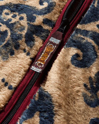 KAPITAL Damask Fleece Zip Blouson Beige Sweatshirts Fleece EK-1530LCA BEIGE