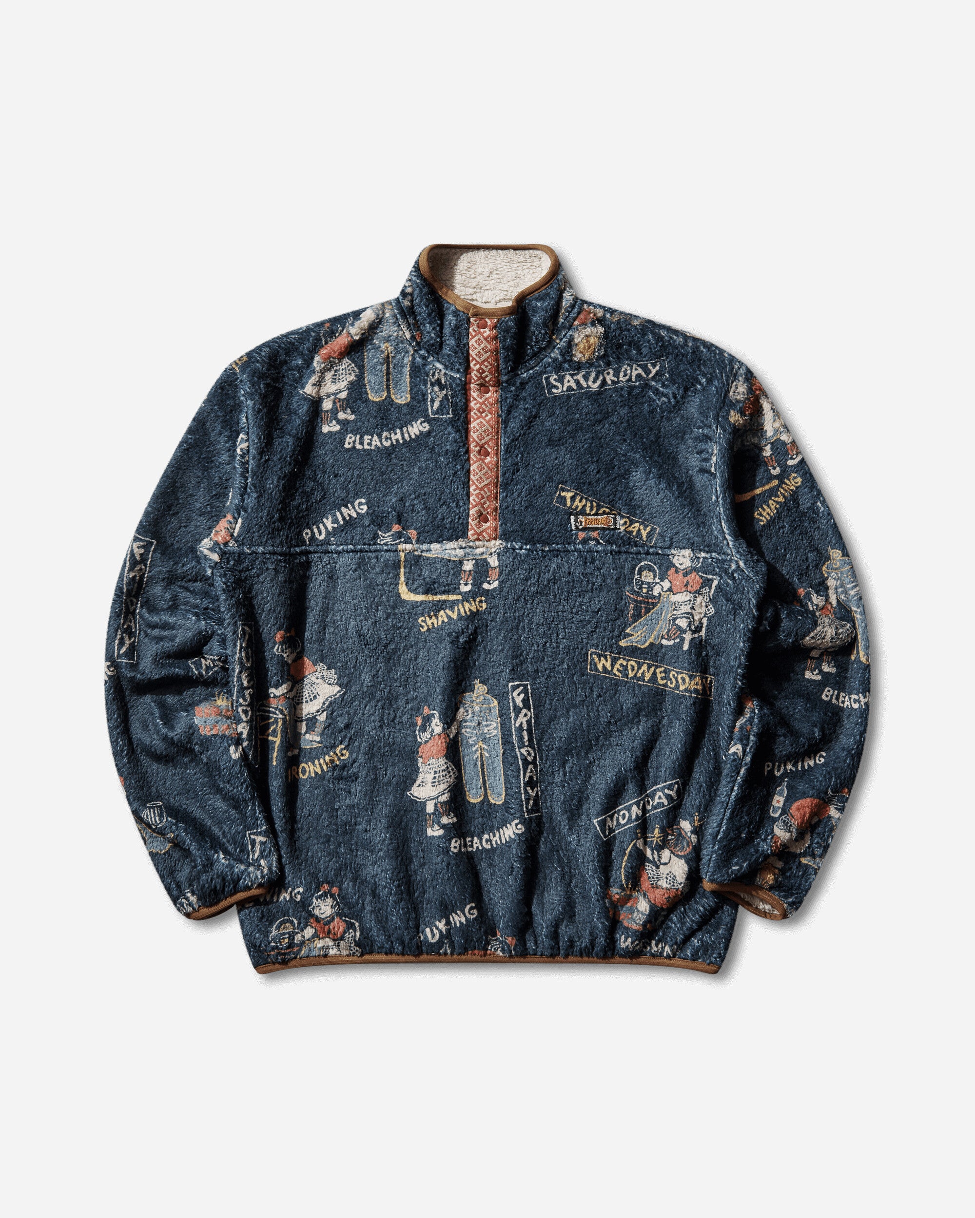 Men's Kountry Calendar Fleece Pullover Navy – Slam Jam®