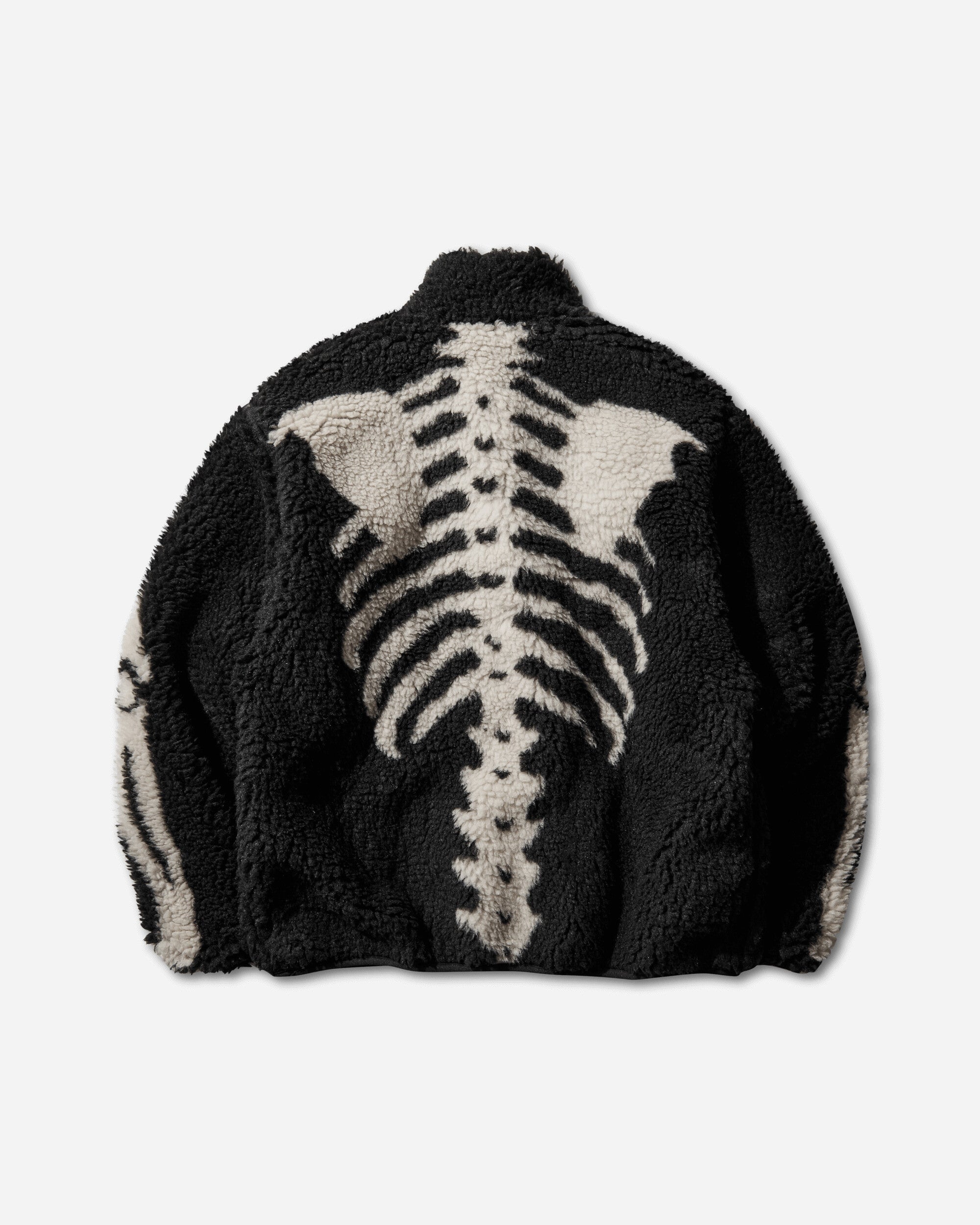 KAPITAL Bone Boa Fleece Reversible Blouson Black Coats and Jackets Fleece Jackets K2412LJ146 BLACK