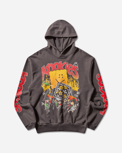 KAPITAL Sweat Knit Hoodie Buster Peckish Rainbowy Black Sweatshirts Hoodies K2410LC100 IB