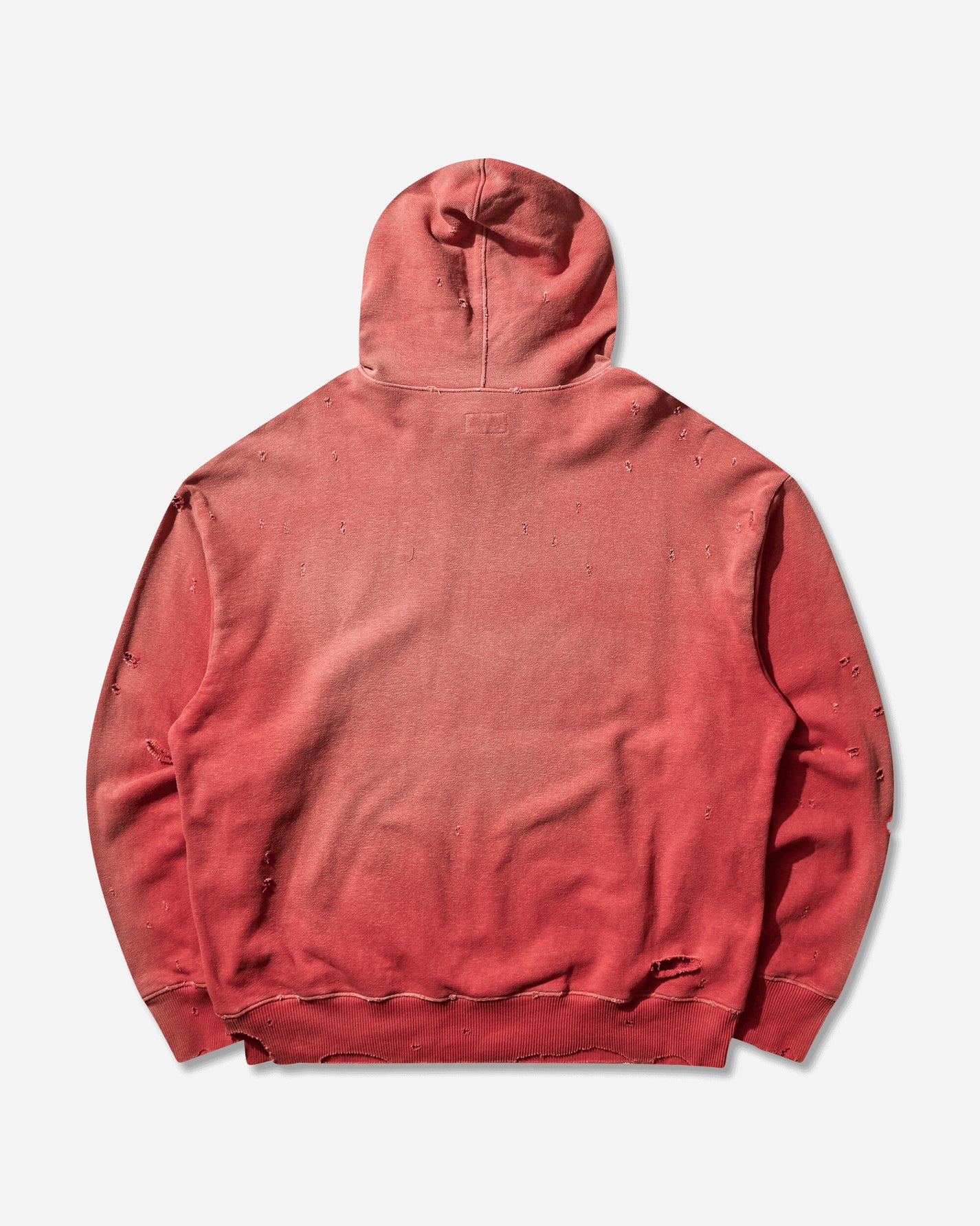 KAPITAL Sweat Knit Thriller Damaged Hoodie Studs Red Sweatshirts Hoodies K2411LC136 RED