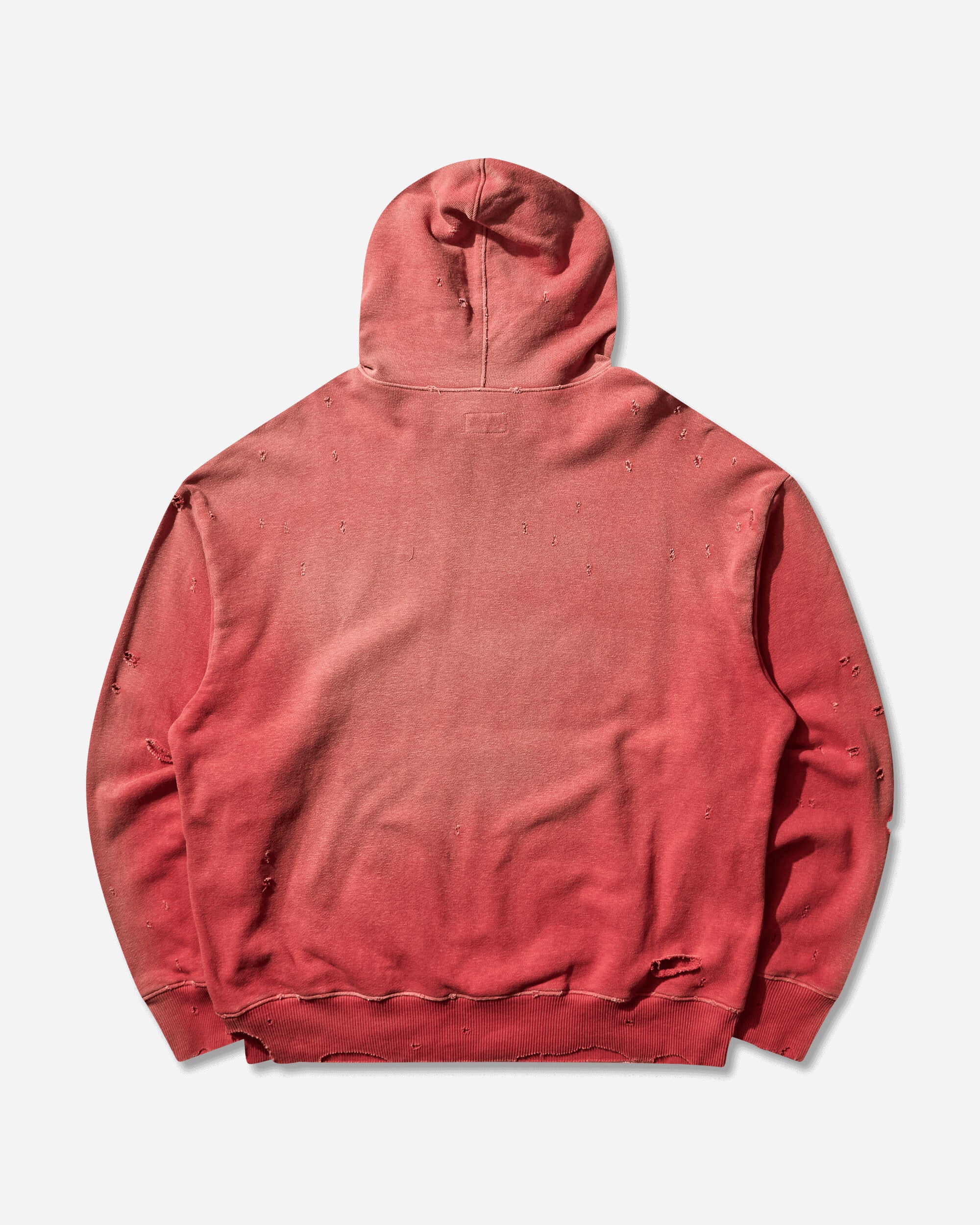 KAPITAL Sweat Knit Thriller Damaged Hoodie Studs Red Sweatshirts Hoodies K2411LC136 RED