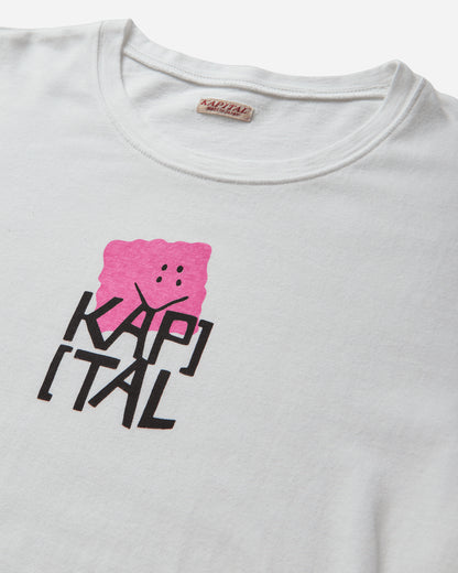 KAPITAL 20/-Jersey Crew Long Sleeve T (Peckish Kap) Pink T-Shirts Longsleeve K2503LC064 PINK