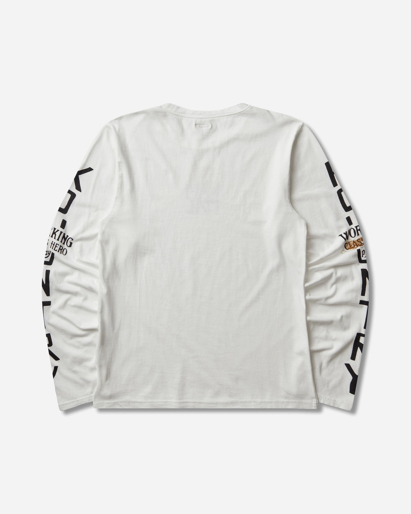 KAPITAL 20/-Jersey Crew Long Sleeve T (Peckish Kap) Yellow T-Shirts Longsleeve K2503LC064 YELLOW