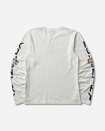 KAPITAL 20/-Jersey Crew Long Sleeve T (Peckish Kap) Yellow T-Shirts Longsleeve K2503LC064 YELLOW