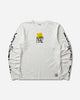KAPITAL 20/-Jersey Crew Long Sleeve T (Peckish Kap) Yellow T-Shirts Longsleeve K2503LC064 YELLOW
