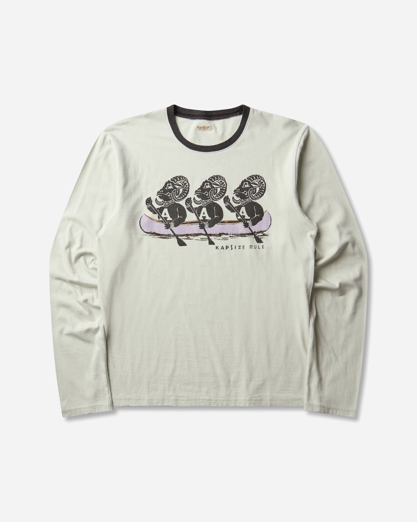 KAPITAL 20/-Jersey Long Sleeve T ("A" Sheep) Gray T-Shirts Longsleeve K2509LC034 GRAY