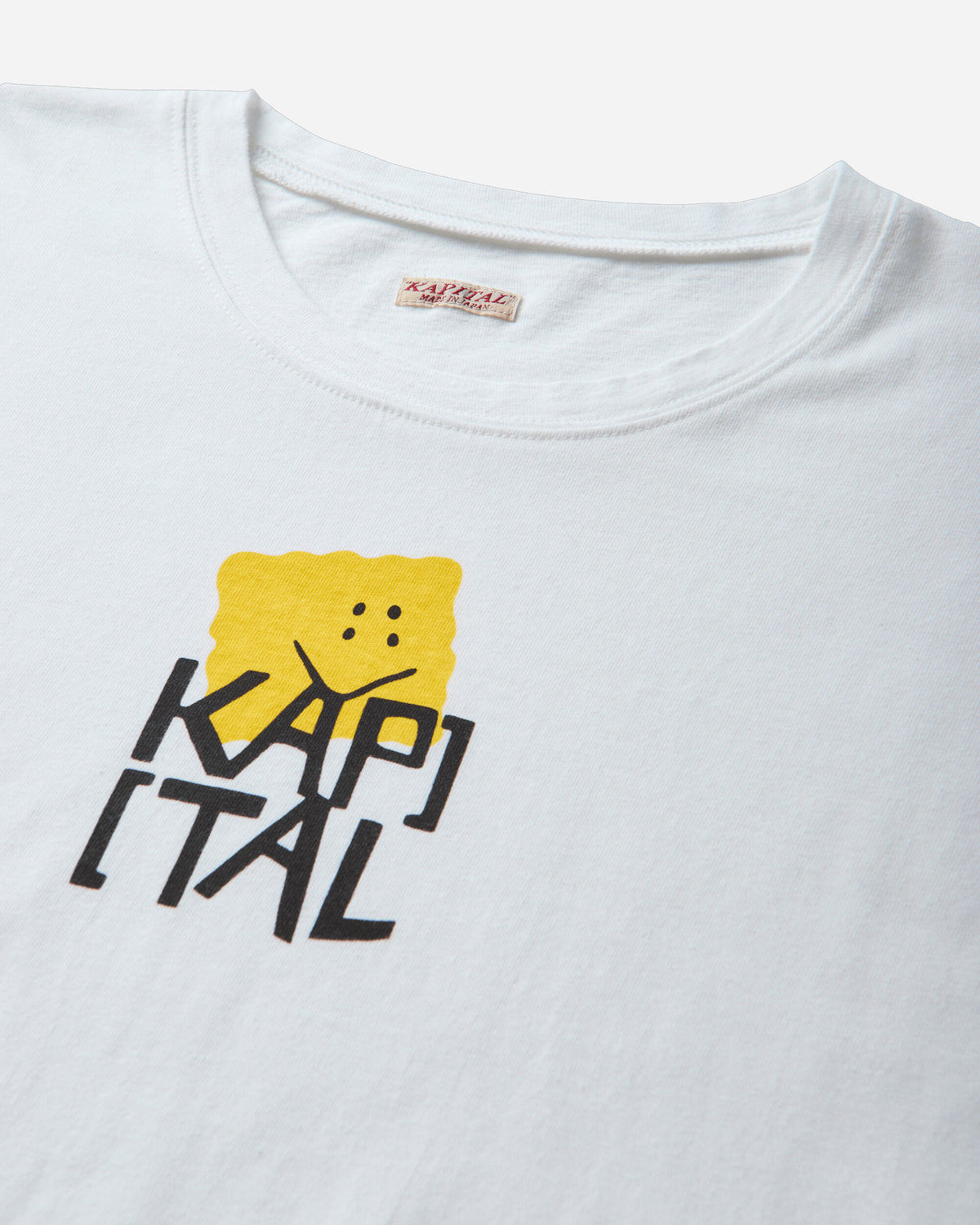 KAPITAL 20 Jersey Crew Longsleeve T Peckish Kap Yellow T-Shirts Longsleeve K2503SC064 YELLOW