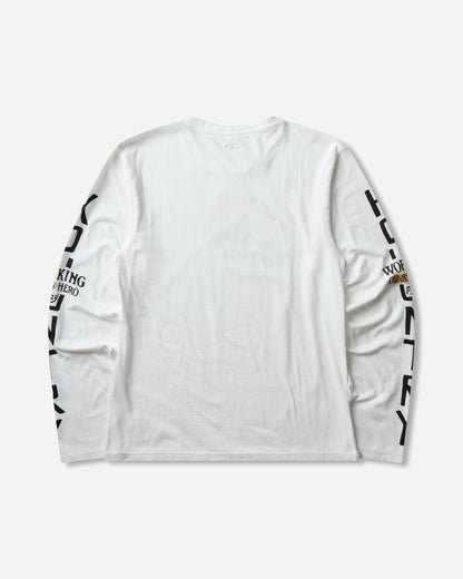 KAPITAL 20 Jersey Crew Longsleeve T Peckish Kap Yellow T-Shirts Longsleeve K2503SC064 YELLOW