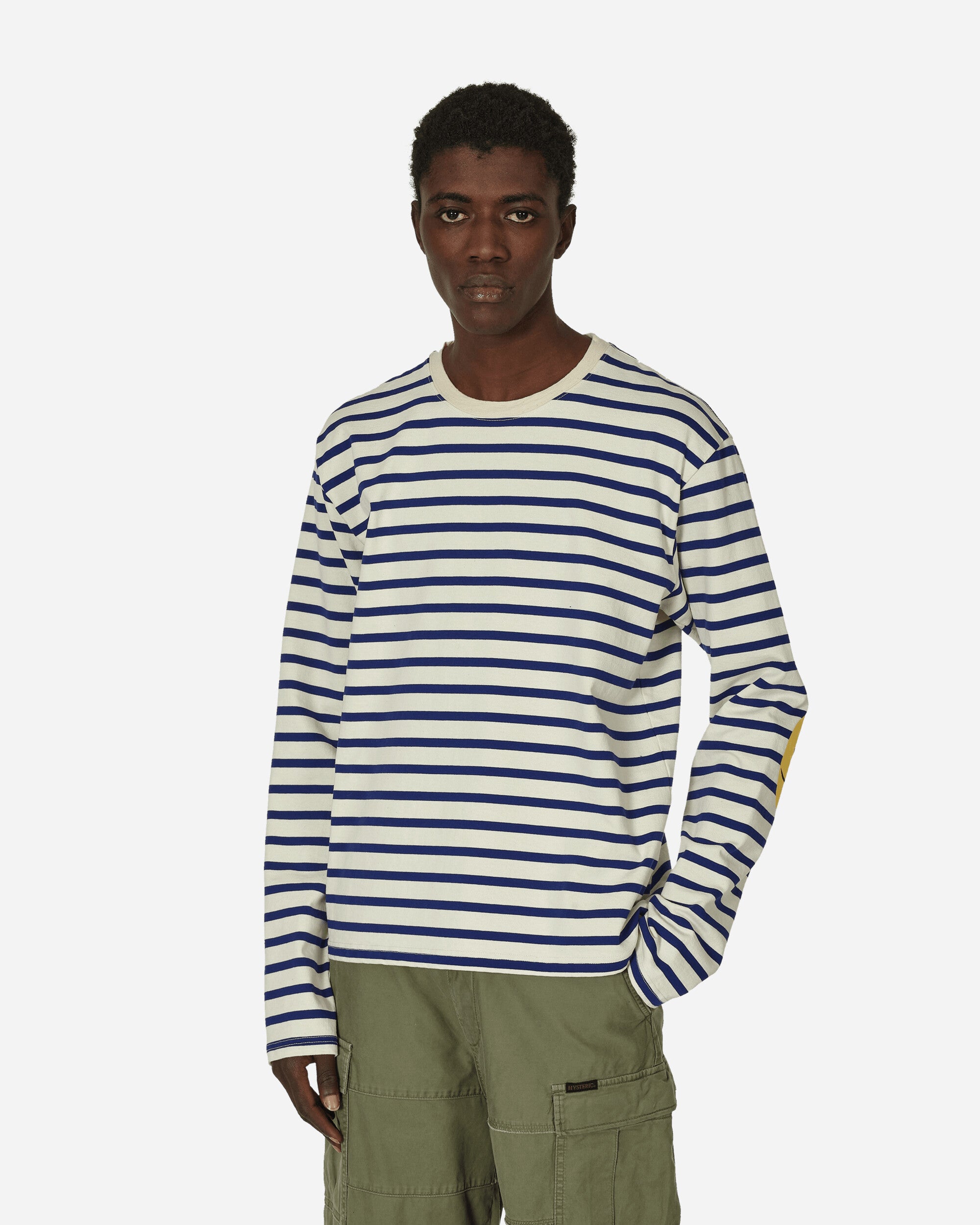 KAPITAL Stripe Jersey Longsleeve T-Shirt (Profile Rainbowy Patch