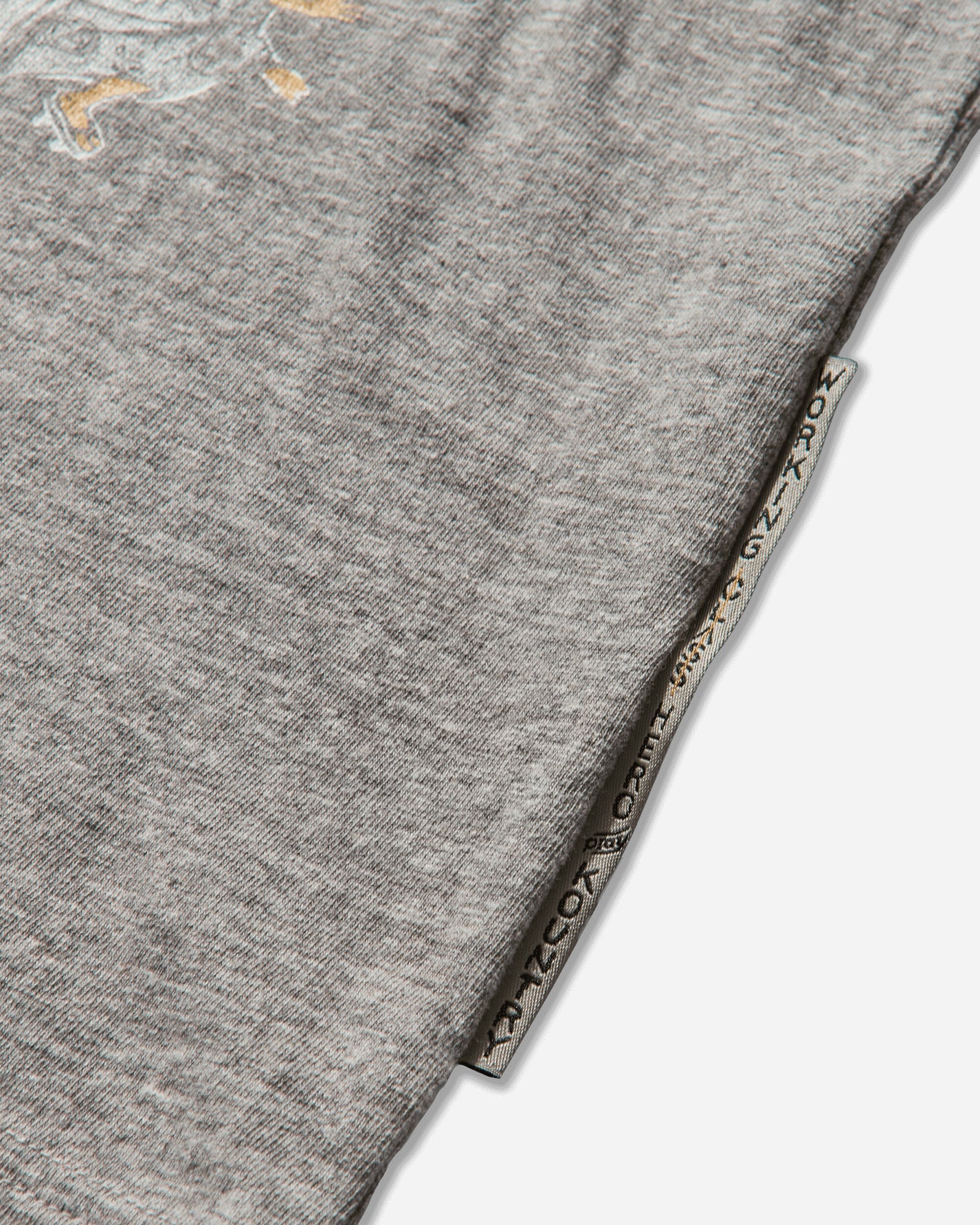 KAPITAL Top Jersey Crew Long Sleeve Tee Buster Peckish Bowy Gray T-Shirts Longsleeve K2504LC165 GRAY