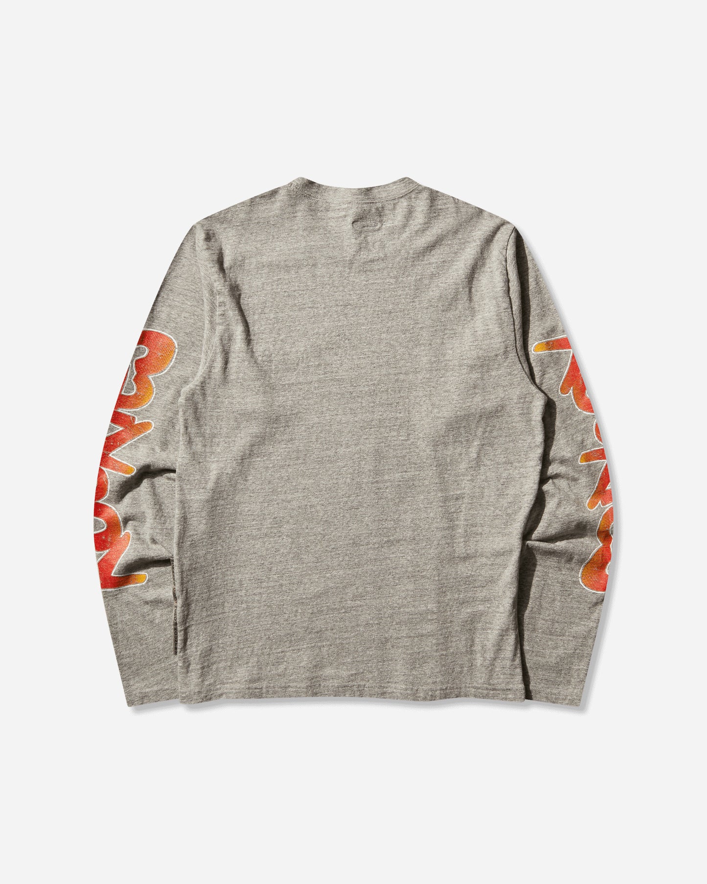 KAPITAL Top Jersey Crew Long Sleeve Tee Buster Peckish Bowy Gray T-Shirts Longsleeve K2504LC165 GRAY