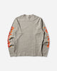KAPITAL Top Jersey Crew Long Sleeve Tee Buster Peckish Bowy Gray T-Shirts Longsleeve K2504LC165 GRAY