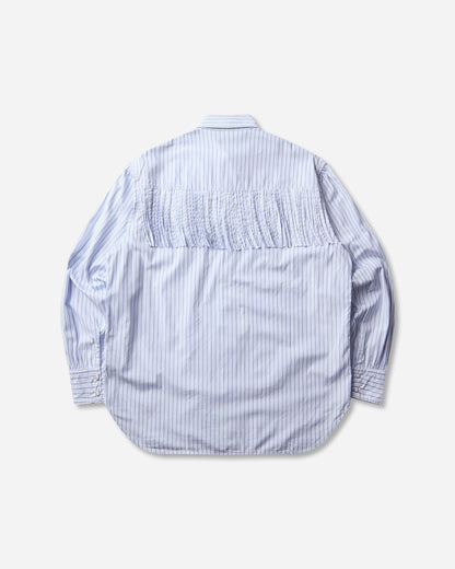KAPITAL Cotton Stripe Fringed Husky Western Shirt Big Border Shirts Longsleeve Shirt K2503LS044 BIGBORDER