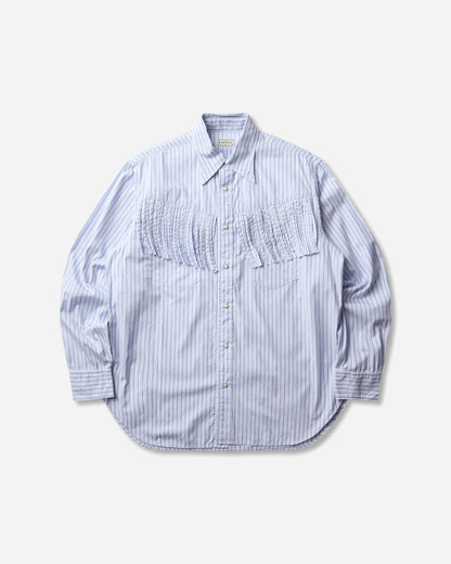 KAPITAL Cotton Stripe Fringed Husky Western Shirt Big Border Shirts Longsleeve Shirt K2503LS044 BIGBORDER