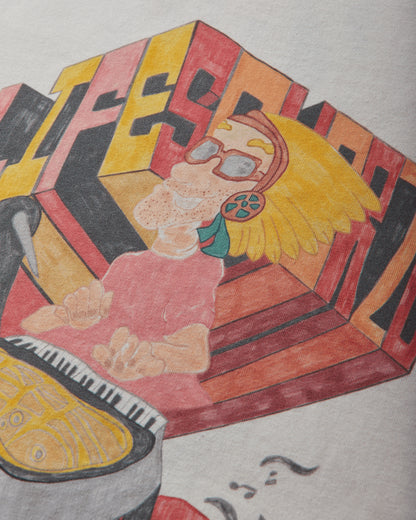 KAPITAL 20/-Jersey Crew T (Analog Piano Man) Ecru T-Shirts Shortsleeve K2503SC057 ECRU