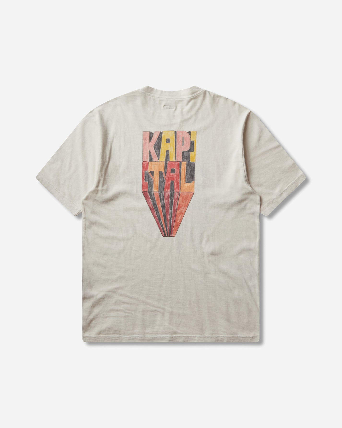 KAPITAL 20/-Jersey Crew T (Analog Piano Man) Ecru T-Shirts Shortsleeve K2503SC057 ECRU