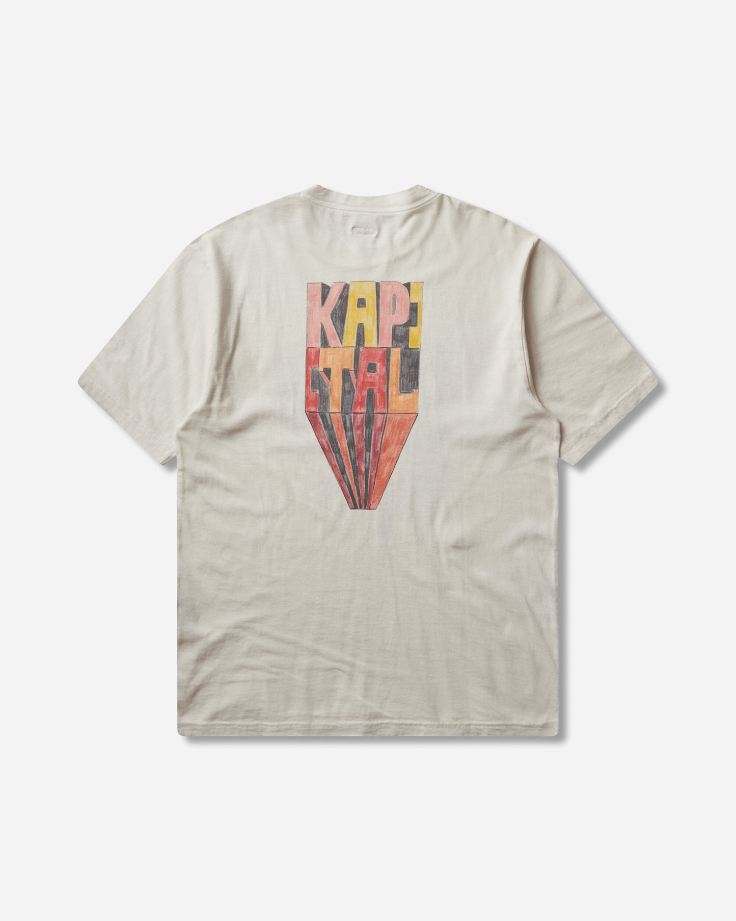 KAPITAL 20/-Jersey Crew T (Analog Piano Man) Ecru T-Shirts Shortsleeve K2503SC057 ECRU