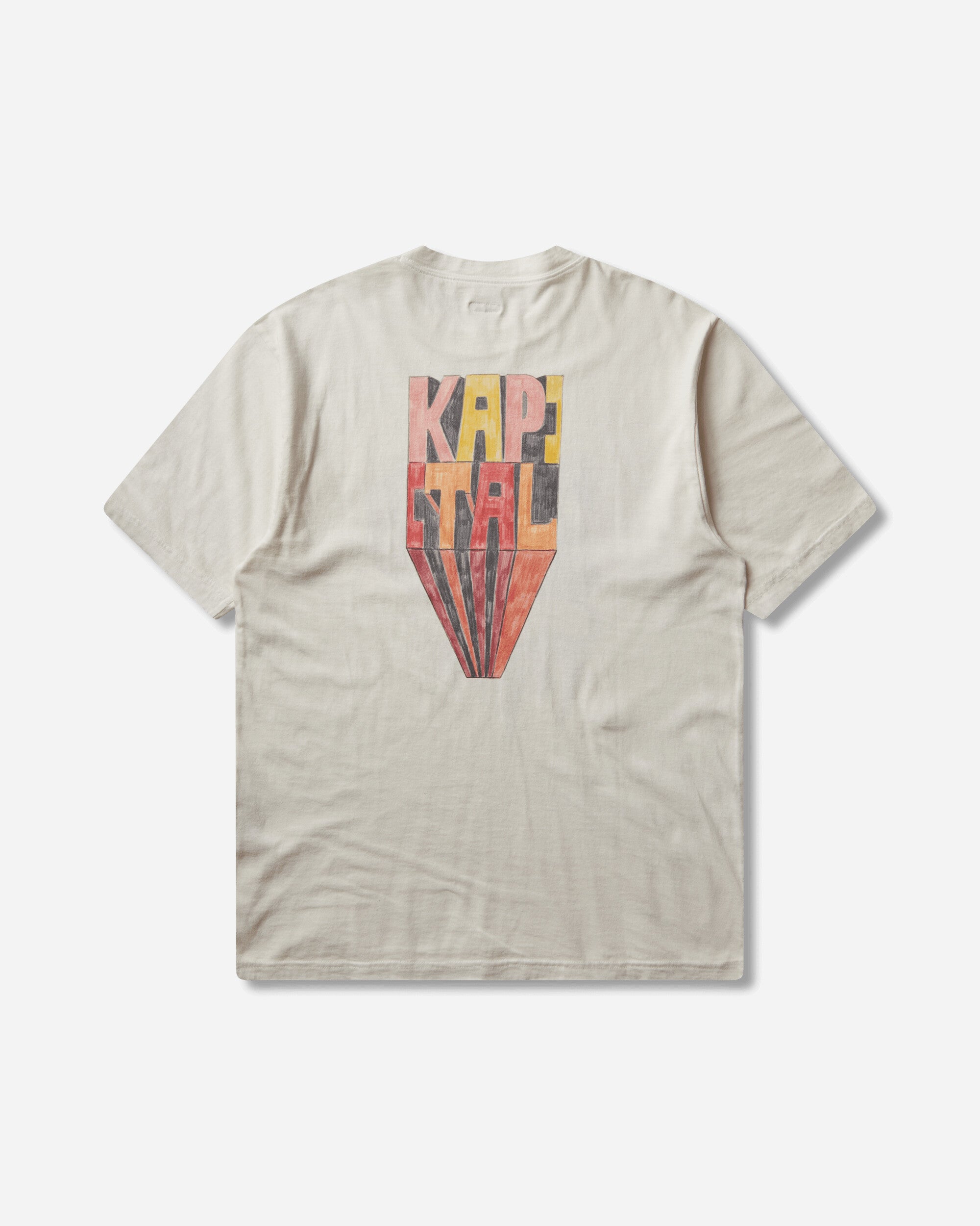 KAPITAL 20/-Jersey Crew T (Analog Piano Man) Ecru T-Shirts Shortsleeve K2503SC057 ECRU