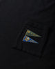 KAPITAL 20/-Jersey Pennant T (3Flags) Black T-Shirts Shortsleeve EK-1223SC BLACK